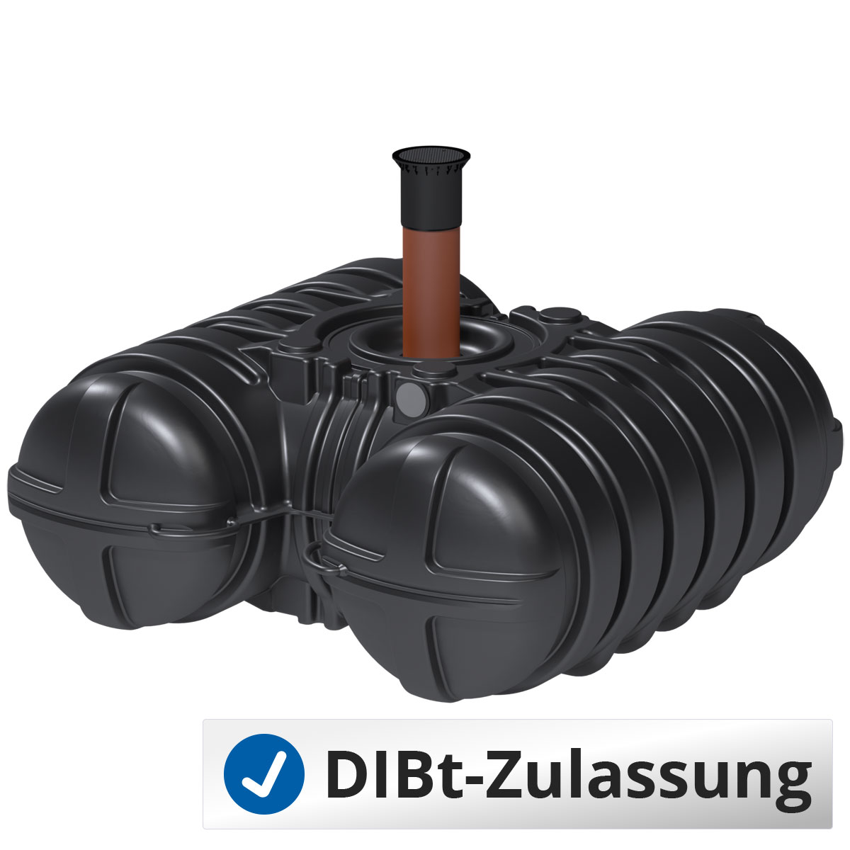 Abwasserflachtank Twinbloc 3500 Liter (mit DIBt-Zulassung)